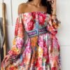 woman-wearing-printed-maxi-swing-dress