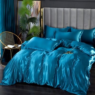 luxury-satin-plain-color-bedding-set
