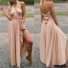 woman-wearing-multiway-wrap-convertible-maxi-dress