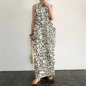 woman-wearing-bohemian-printed-with-pocket-maxi-dress