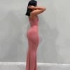 woman-wearing-satin-slip-sleeveless-bodycon-maxi-dress