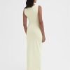 woman-wearing-pleated-sleeveless-bodycon-slim-maxi-dress